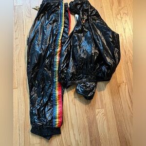 Aviator Nation Five stripe glossy sweat suit